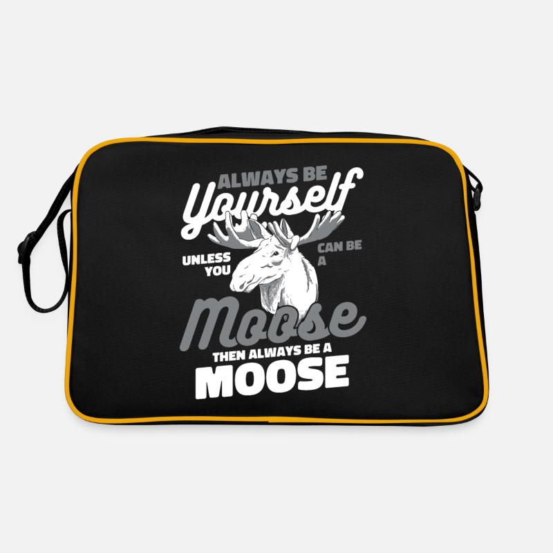 Elch Elche Hirsch Tier Retro Tasche