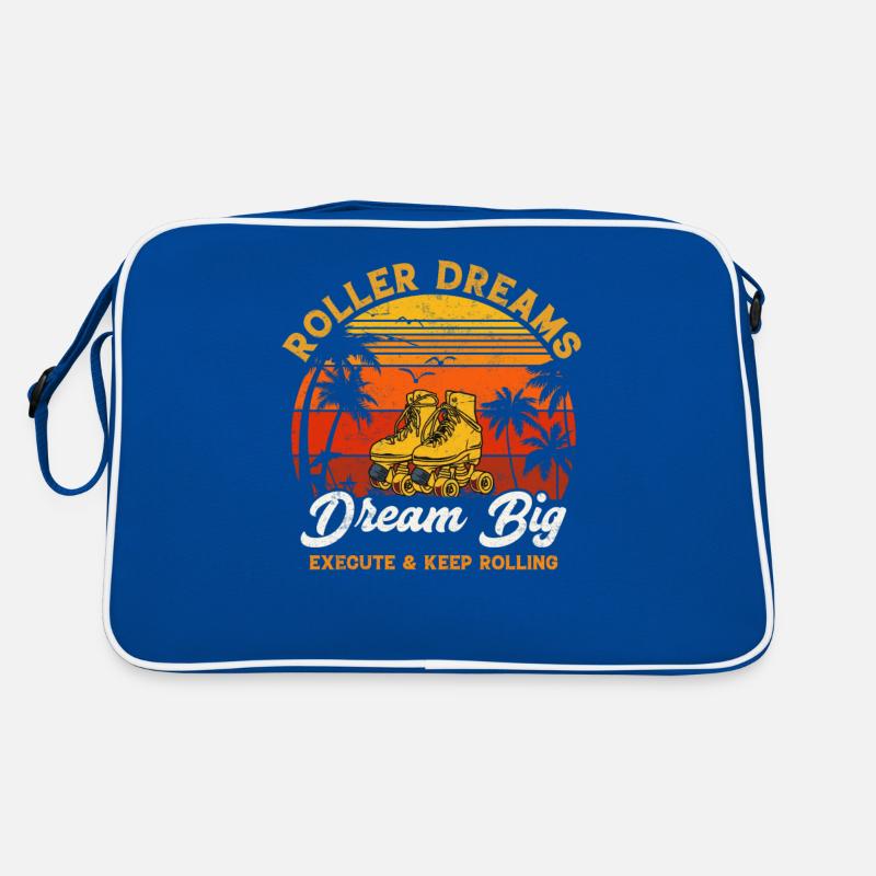 Roller dreams dream big execute and keep rolling Retro Bag