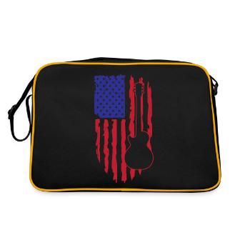 Play Guitar Design - Retro Bag - black/gold - Back
