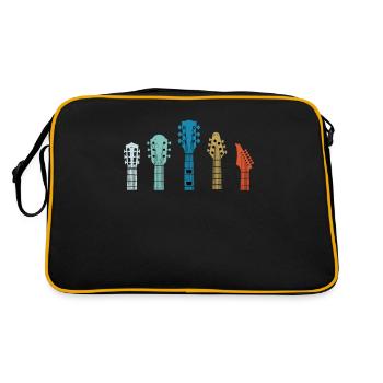 Play Guitar Design - Retro Bag - black/gold - Back