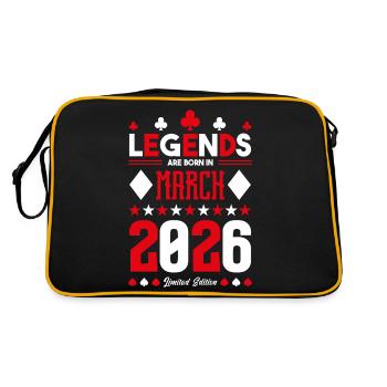 cadeau d'anniversaire Mars 2026. jeux de carte. - Sac Retro - noir/or - Dos