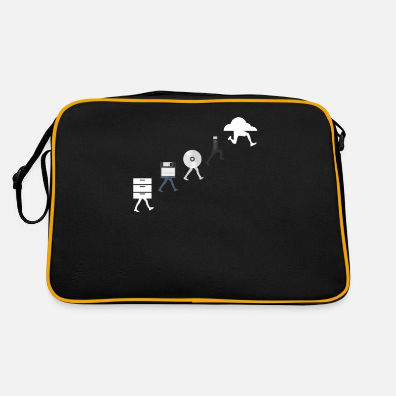 Conception de données dans le cloud - Sac Retro - noir/or