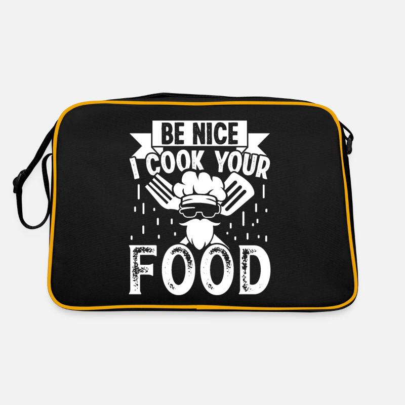 Be nice I cook your Food Retro Bag