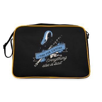 Poisson-chat Pêche au poisson-chat - Sac Retro - noir/or - Dos