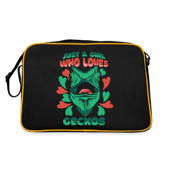 Lézard de Gecko Gecko - Sac Retro - noir/or - Dos