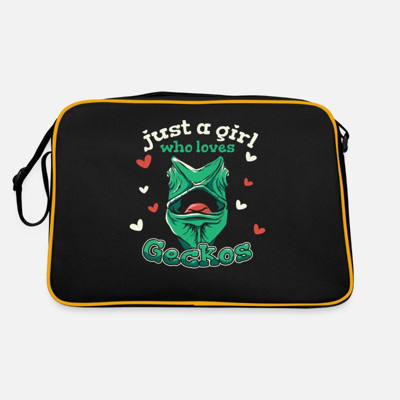 Gecko Geckos Echse Retro Tasche