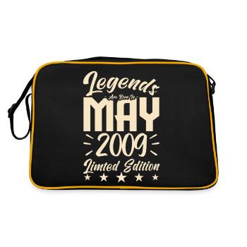 Naissance En mai 2009 Cadeau d'anniversaire 2009. - Sac Retro - noir/or - Dos