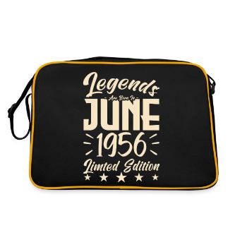 Naissance En juin 1956 Cadeau d'anniversaire 1956. - Sac Retro - noir/or - Dos