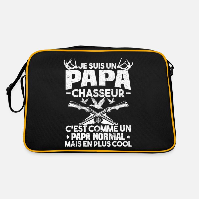 Un papa chasseur c'est comme un papa normal Sac Retro