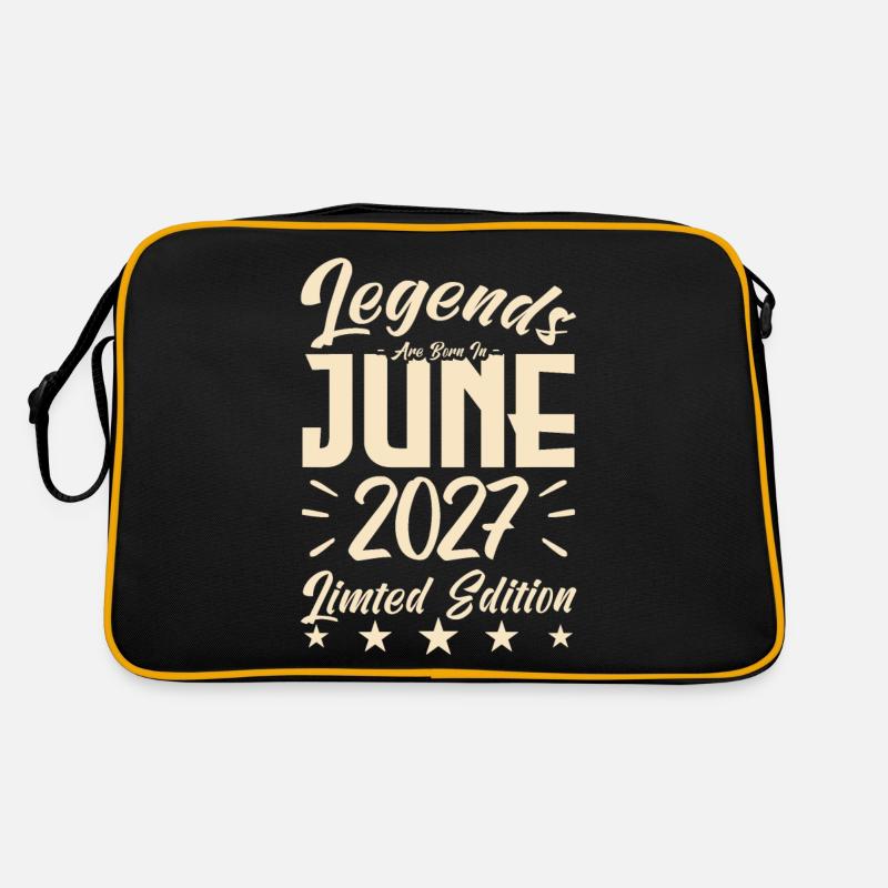 Born June 2027 Birthday gift 2027. Retro Bag