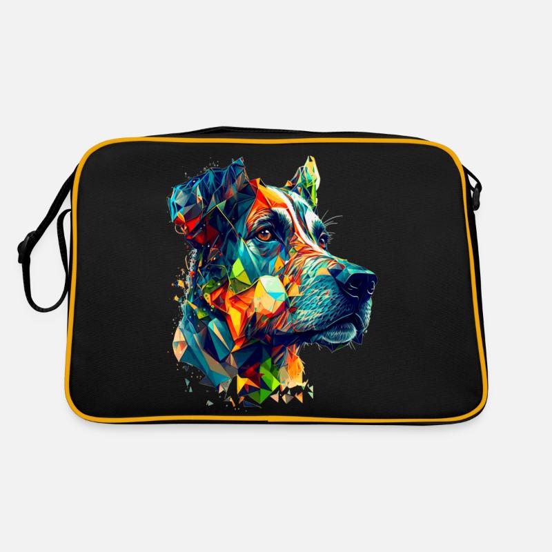 The Great Dane as colorful vector artwork Retro Bag