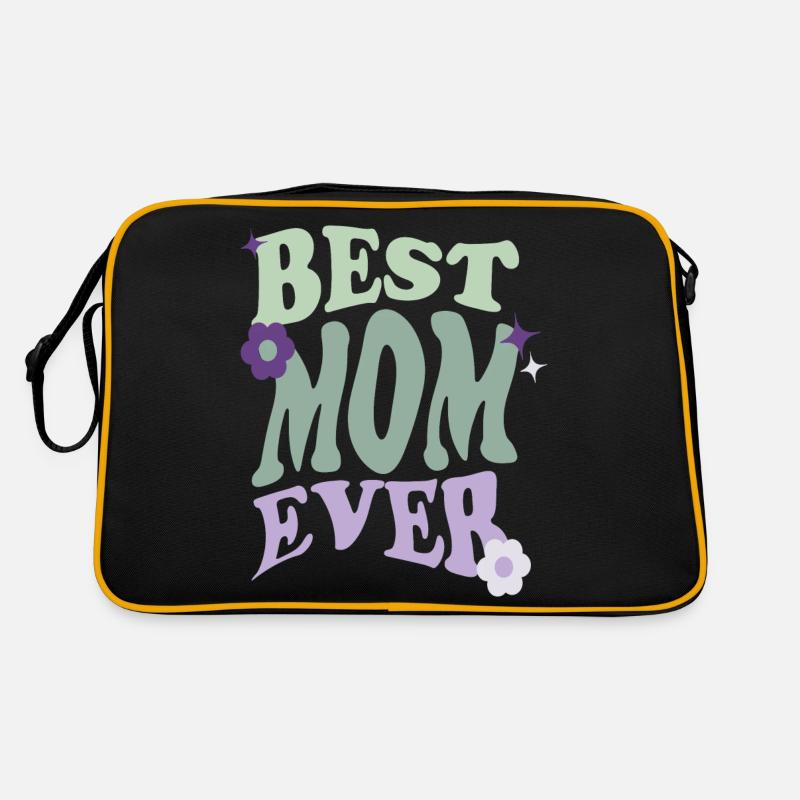 BEST MOM EVER - Retro Bag - black/gold