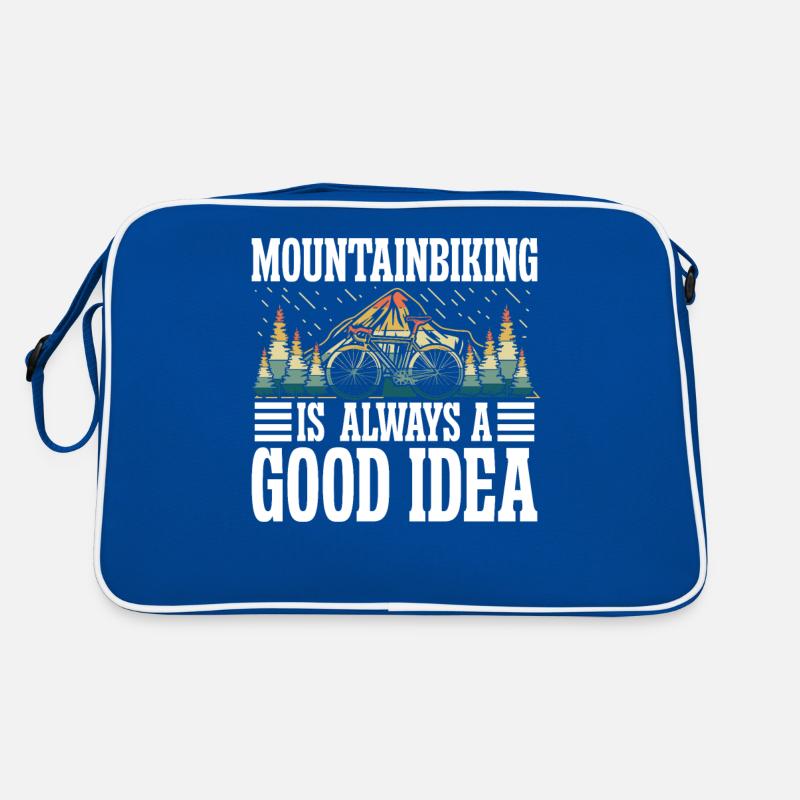 Mountainbiking is always a good Idea Retro Tasche