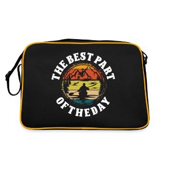 Kayaking the best Part of Day - Retro Bag - black/gold - Back