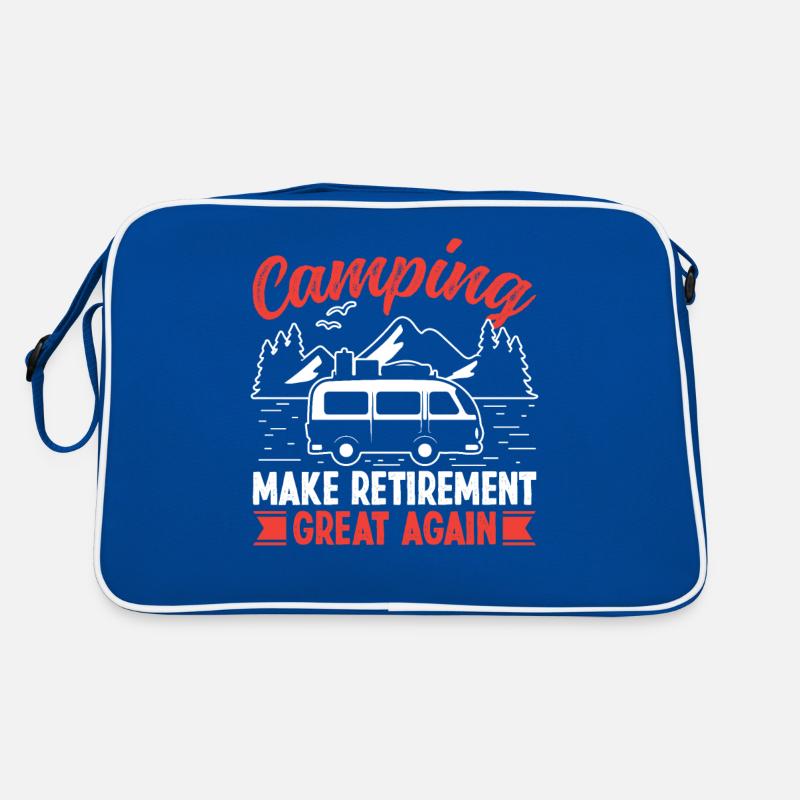 Camping make Retirement great again Retro Tasche