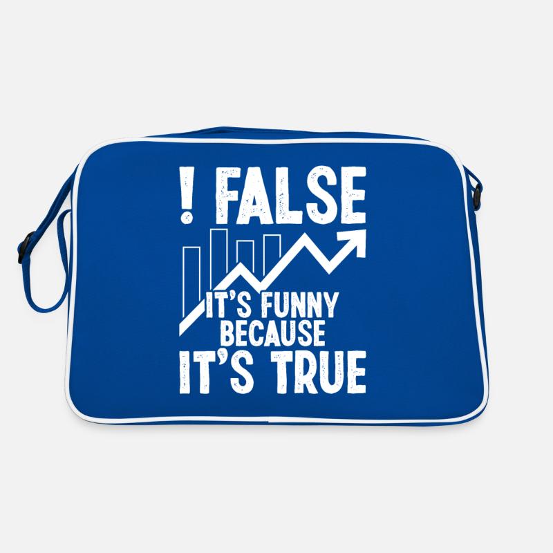 False it's funny because it's true Retro Tasche