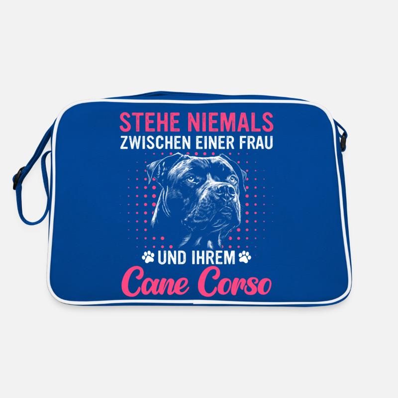 Cane Corso Italiano Hund Retro Tasche