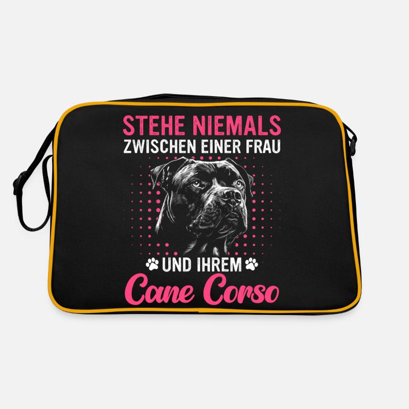Cane Corso Italiano Hund Retro Tasche