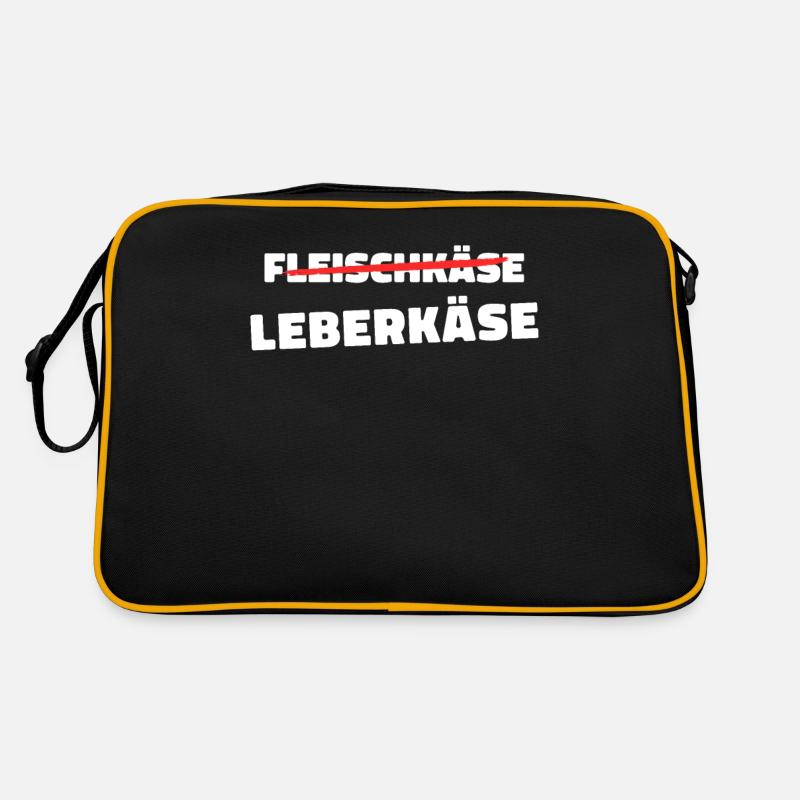 Leberkäs Bayern Leberkas Semmel Fleischkäse Retro Tasche