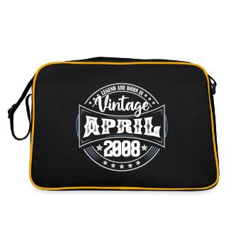2008 Avril. Cadeau d'anniversaire avril 2008 April - Sac Retro - noir/or - Dos
