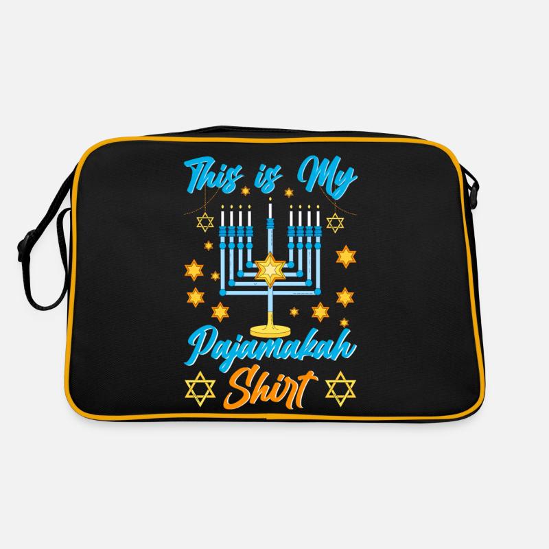 Hanoukka Hanoukka Dreidel Latkes Hanoukka Sac Retro