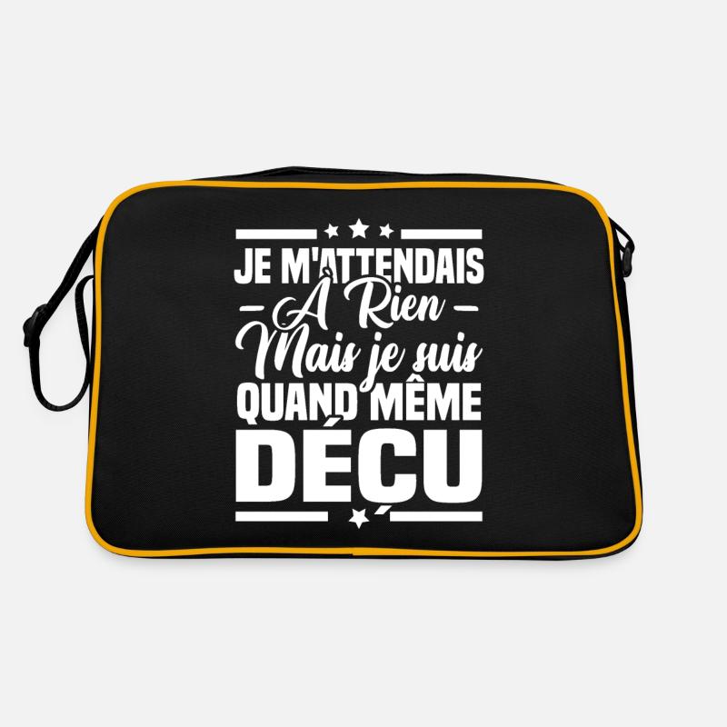 Je ne m'attend à rien mais je suis quand même déçu Sac Retro