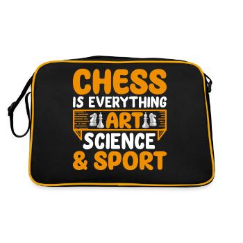 Chess pieces Chessboard Chess player Chess - Retro Bag - black/gold - Back