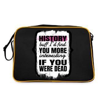 african american history african american pride - Retro Tasche - Schwarz/Gold - Hinten