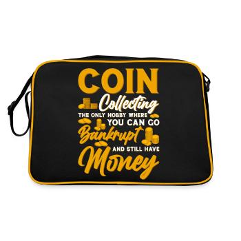 Numismates Collectionneurs de pièces Collectionneur de pièces Numismates - Sac Retro - noir/or - Dos