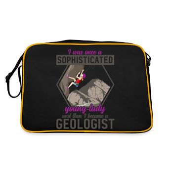 Geology Professor Geologist Geology Student - Retro Bag - black/gold - Back