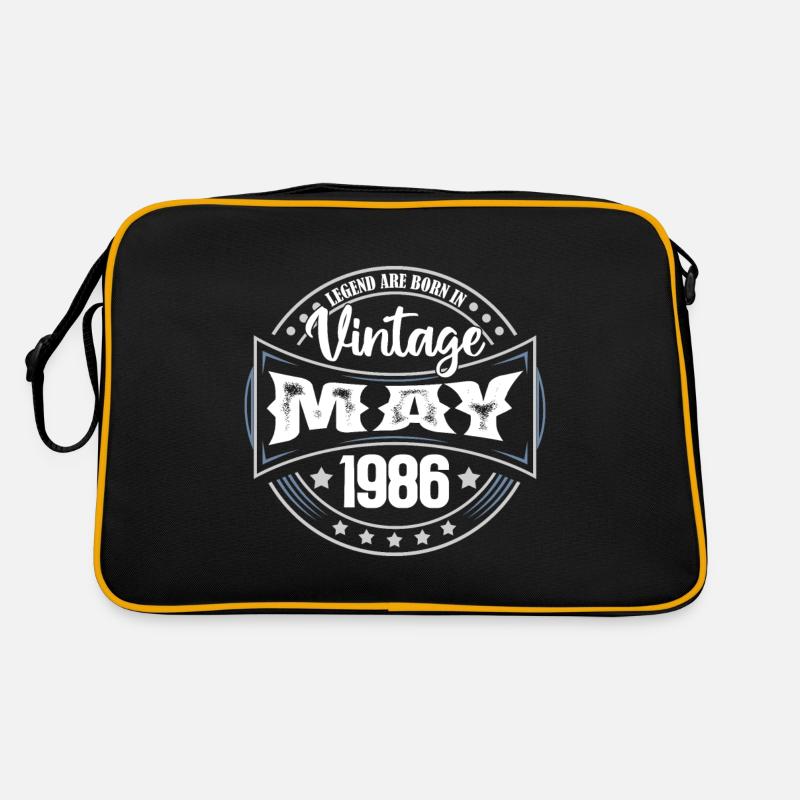 Mai 1986. Geburtstagsgeschenk Mai 1986. Mai Retro Tasche