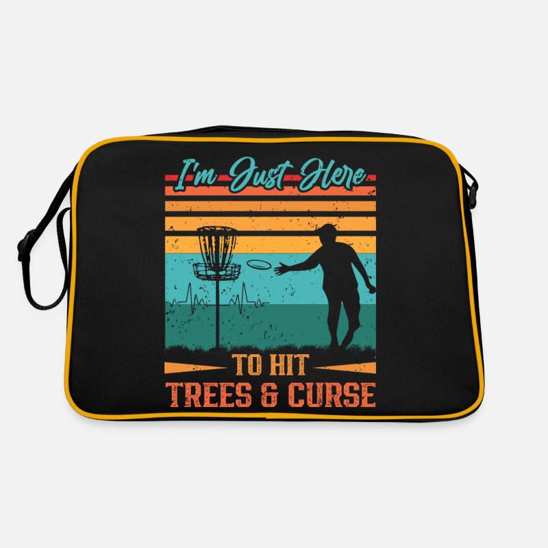 Frisbee Player Disc Golf Frisbee Competition Sac Retro