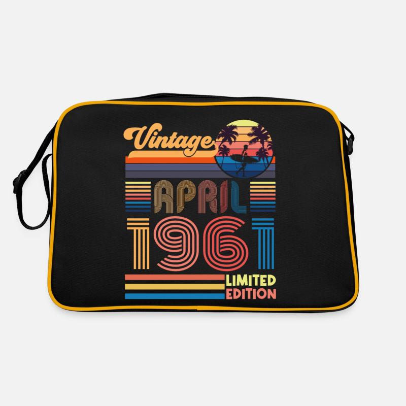 anniversaire Avril 1961 Avril. Avril 1961 Cadeau. Sac Retro