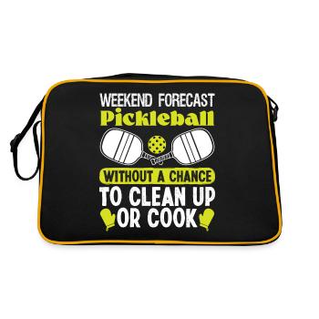 Prévisions de week-end Pickleball - Sac Retro - noir/or - Dos