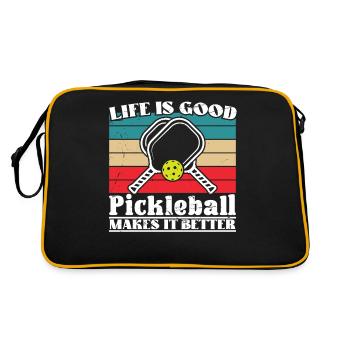 Le pickleball l’améliore - Sac Retro - noir/or - Dos