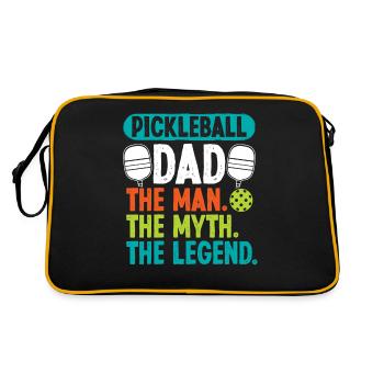 Pickleball Papa l’homme - Sac Retro - noir/or - Dos