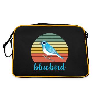 Bluebird - Sac Retro - noir/or - Dos