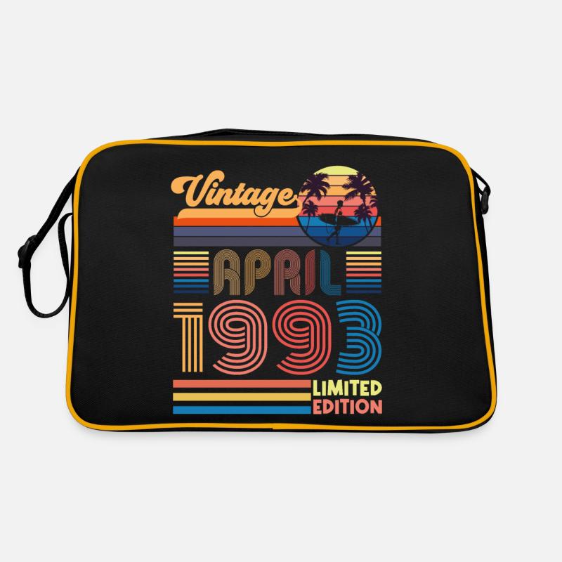 anniversaire Avril 1993 Avril. Avril 1993 Cadeau. Sac Retro