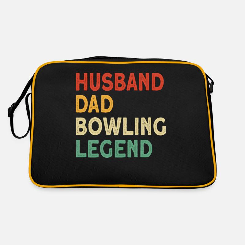 Husband Dad Bowling Legend Design Retro Tasche