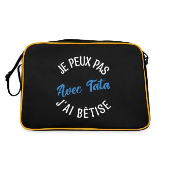 Cadeau Tata. cadeau tante. ma tata préféré. - Sac Retro - noir/or - Dos