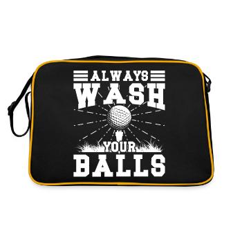 toujours laver vos balles - Sac Retro - noir/or - Dos