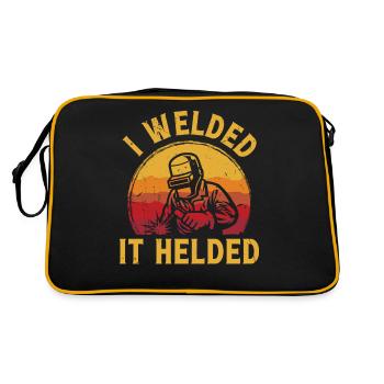 Je l’ai soudé Helded - Sac Retro - noir/or - Dos