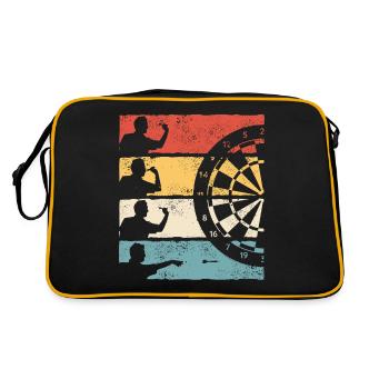 Fléchettes Fléchettes Joueur de fléchettes Fléchettes - Sac Retro - noir/or - Dos