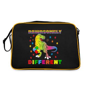 Un garçon autiste très différent - Sac Retro - noir/or - Dos