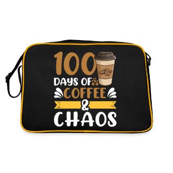 100 Days of Coffee - Retro Bag - black/gold - Back