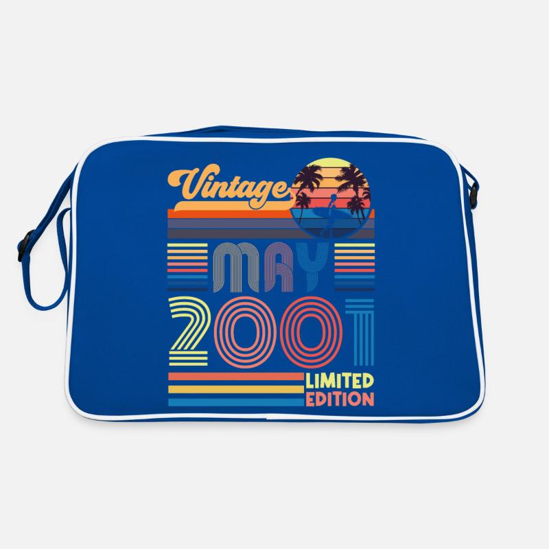 Né Mai 2001 Cadeau Anniversaire Mai 2001, MAY, May Sac Retro
