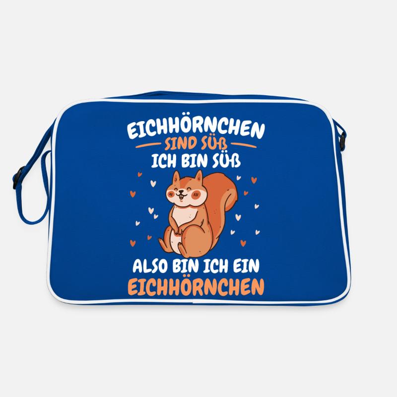 Eichhörnchen Baumhörnchen Squirrel Retro Tasche