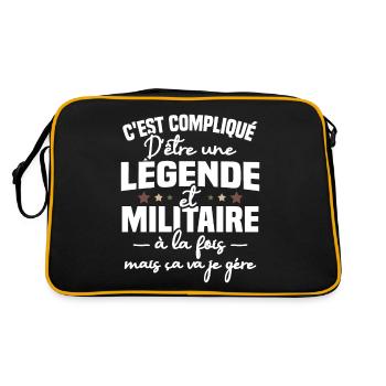 Légende et militaire - Sac Retro - noir/or - Dos