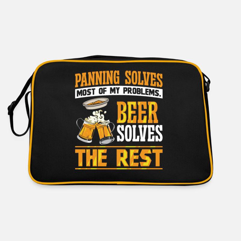 Panning solves most of my Problems Beer Retro Tasche