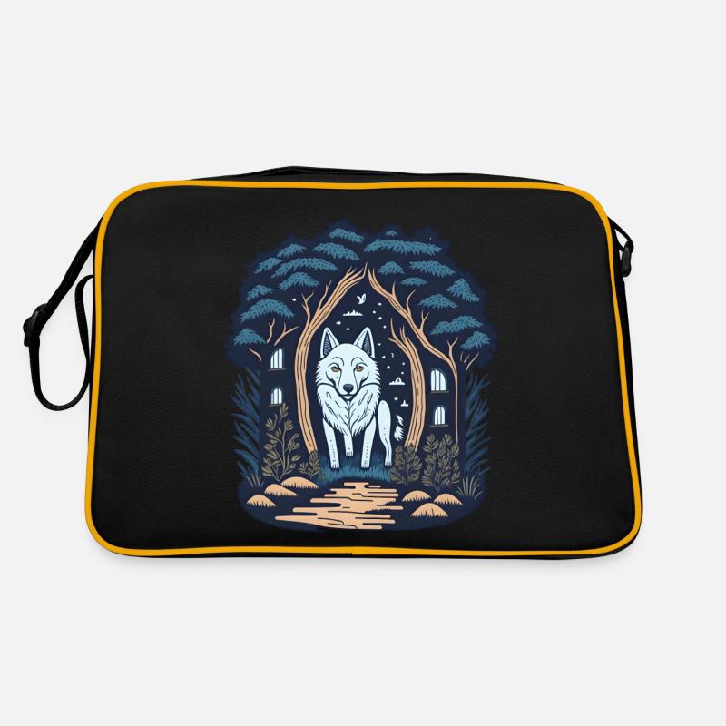 Forest Cottage Cottagecore Wolf Sac Retro